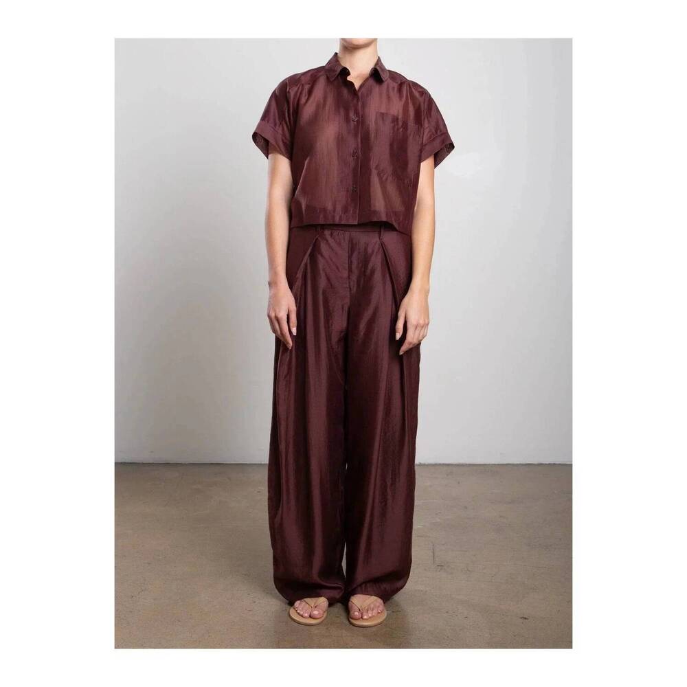 NEW PHARAOH katia wide-leg pant in chocolate
